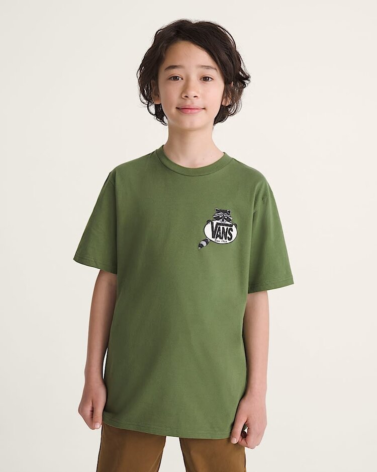 Vans Vans Dumpster Raccoon Ss Tee (Youth) | Green Balsam