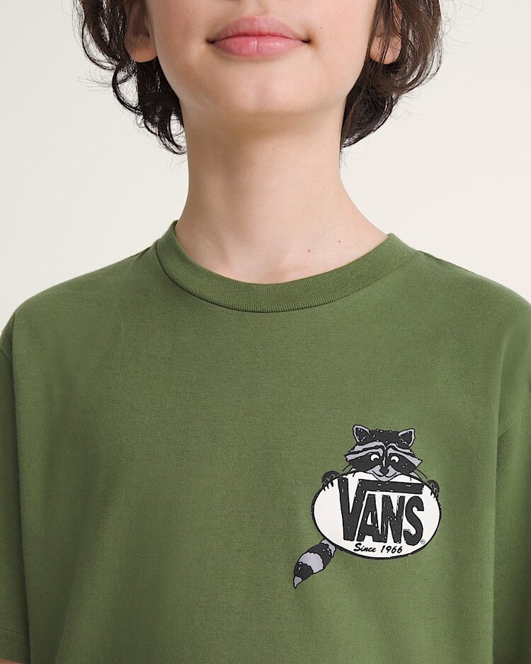 Vans Vans Dumpster Raccoon Ss Tee (Youth) | Green Balsam