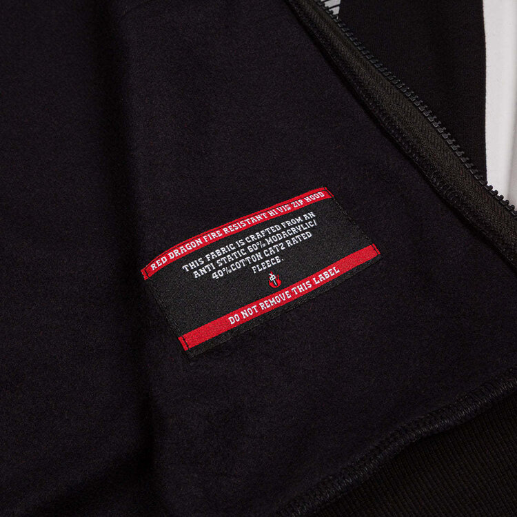 Red Dragon Supply Rds High Vis Fire Retardant Zip (Mens) | Black/Red
