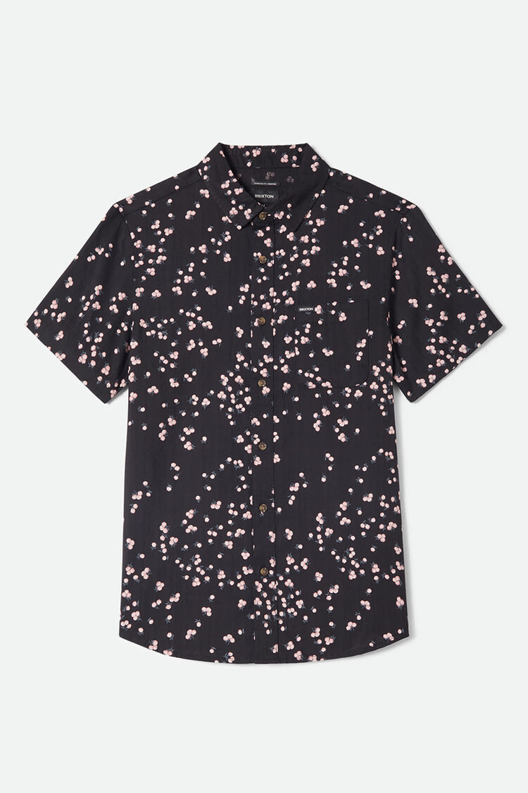 Brixton Brixton Charter Slub S/S Wvn (Mens) | Black/Pink