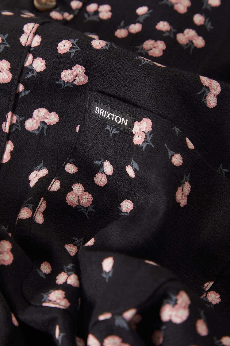 Brixton Brixton Charter Slub S/S Wvn (Mens) | Black/Pink