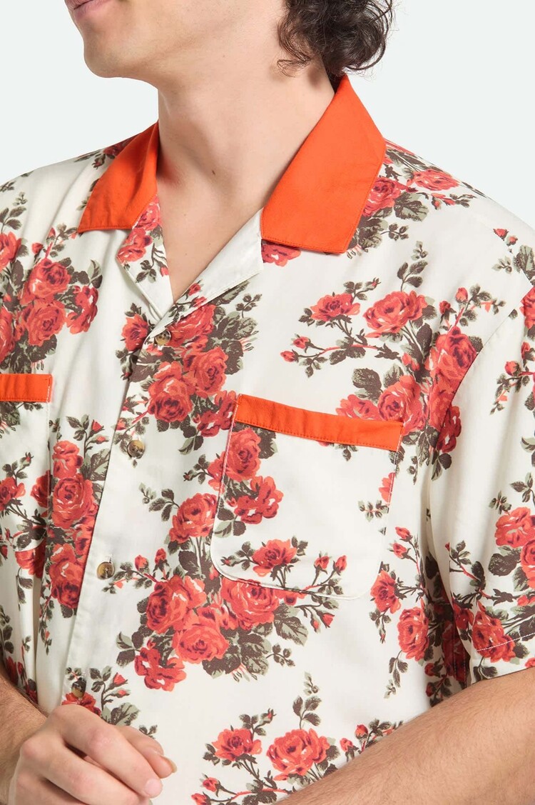 Brixton Brixton Lafayette S/S Wvn (Mens) | Rose Bud
