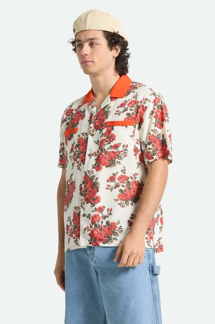 Brixton Brixton Lafayette S/S Wvn (Mens) | Rose Bud