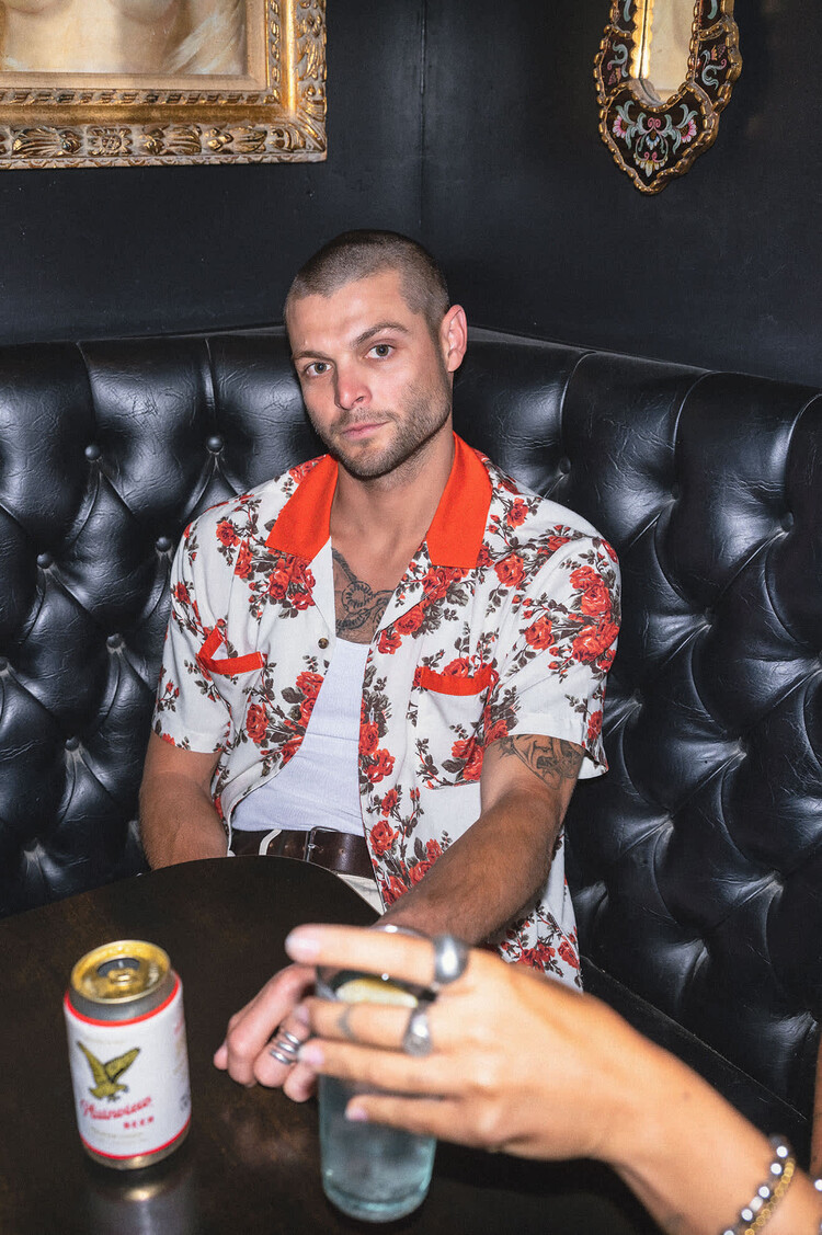 Brixton Brixton Lafayette S/S Wvn (Mens) | Rose Bud