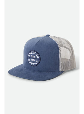 Brixton Brixton Oath Mp Trucker Hat (Mens) | Blue Chambray/White
