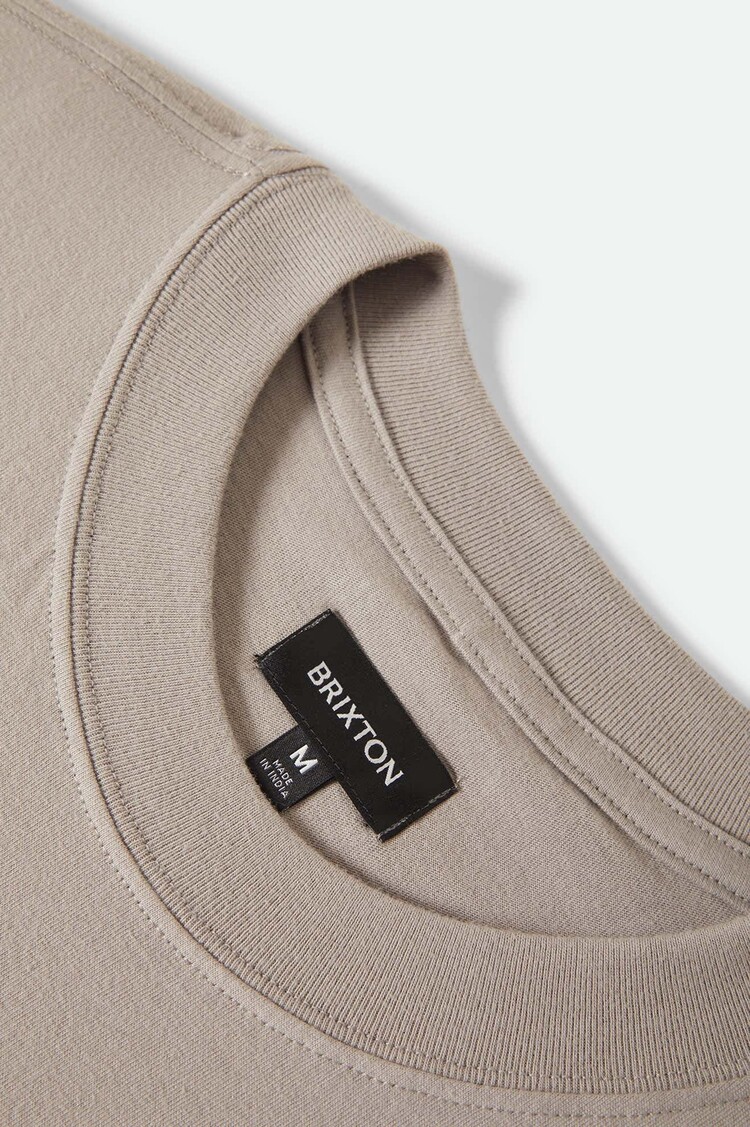 Brixton Brixton Sword S/s Boxed Crop (Mens) | Pebble Stone