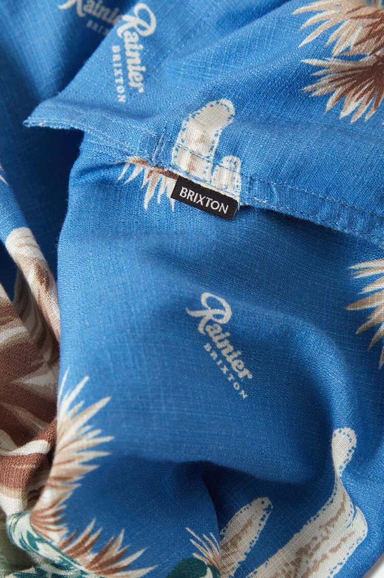 Brixton Brixton X Rainier S/s Woven (Mens) | Blue Sky