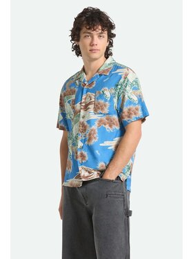 Brixton Brixton X Rainier S/s Woven (Mens) | Blue Sky