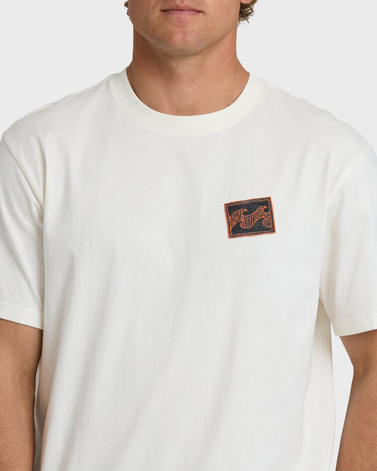 Billabong Billabong Crayon Wave Premium Ss (Mens) | Off White