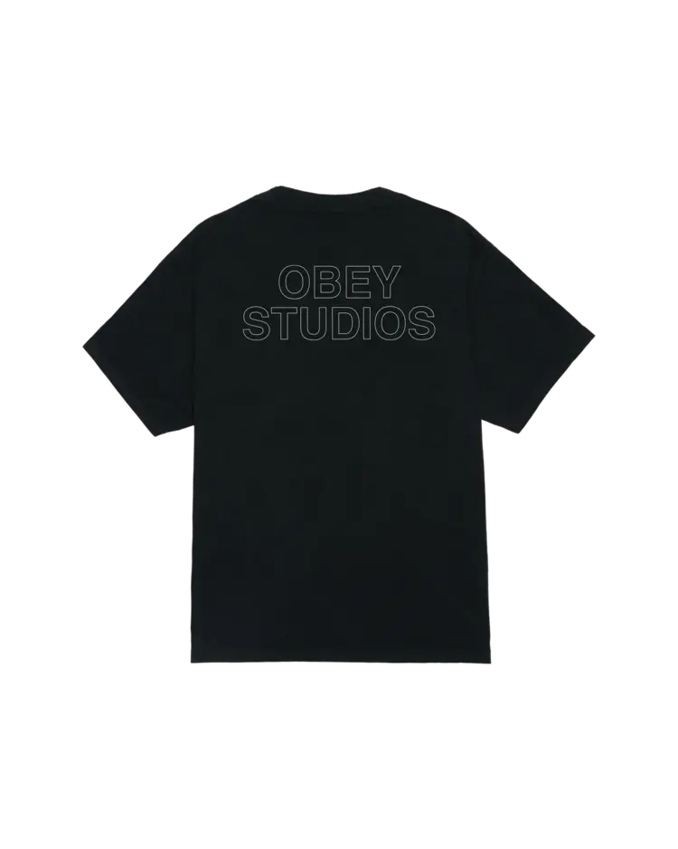 Obey Obey Studios Outline Tee (Womens) | Black