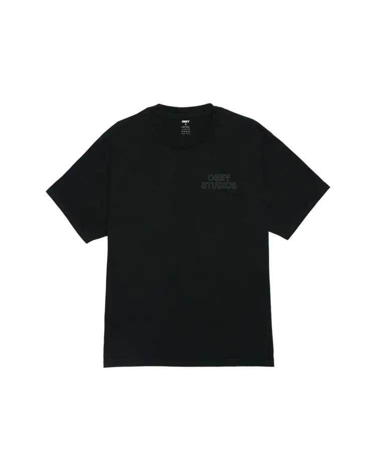 Obey Obey Studios Outline Tee (Womens) | Black