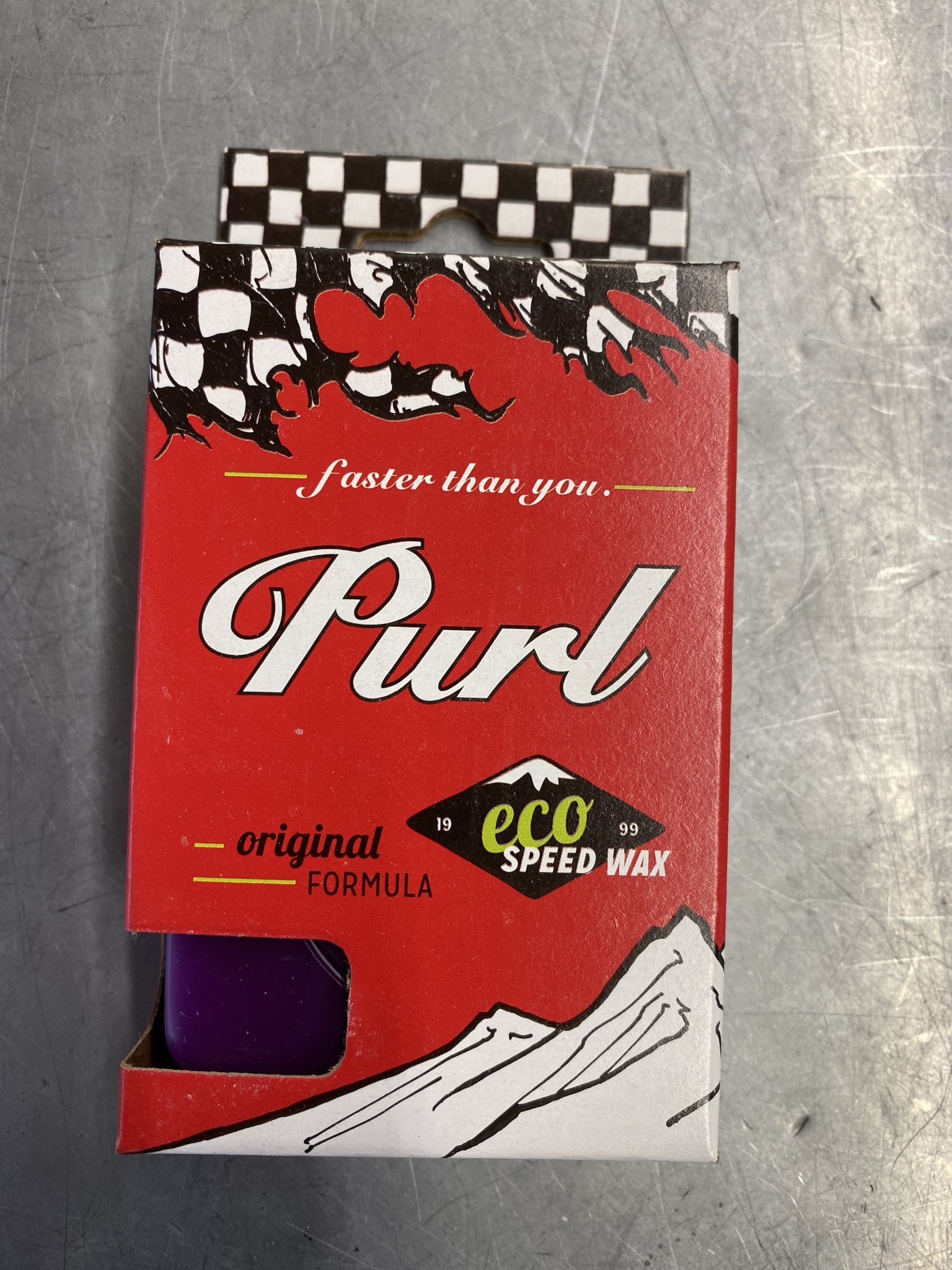 Purl Purple All Temp Eco Speed Wax 65g. Rock On Wheels