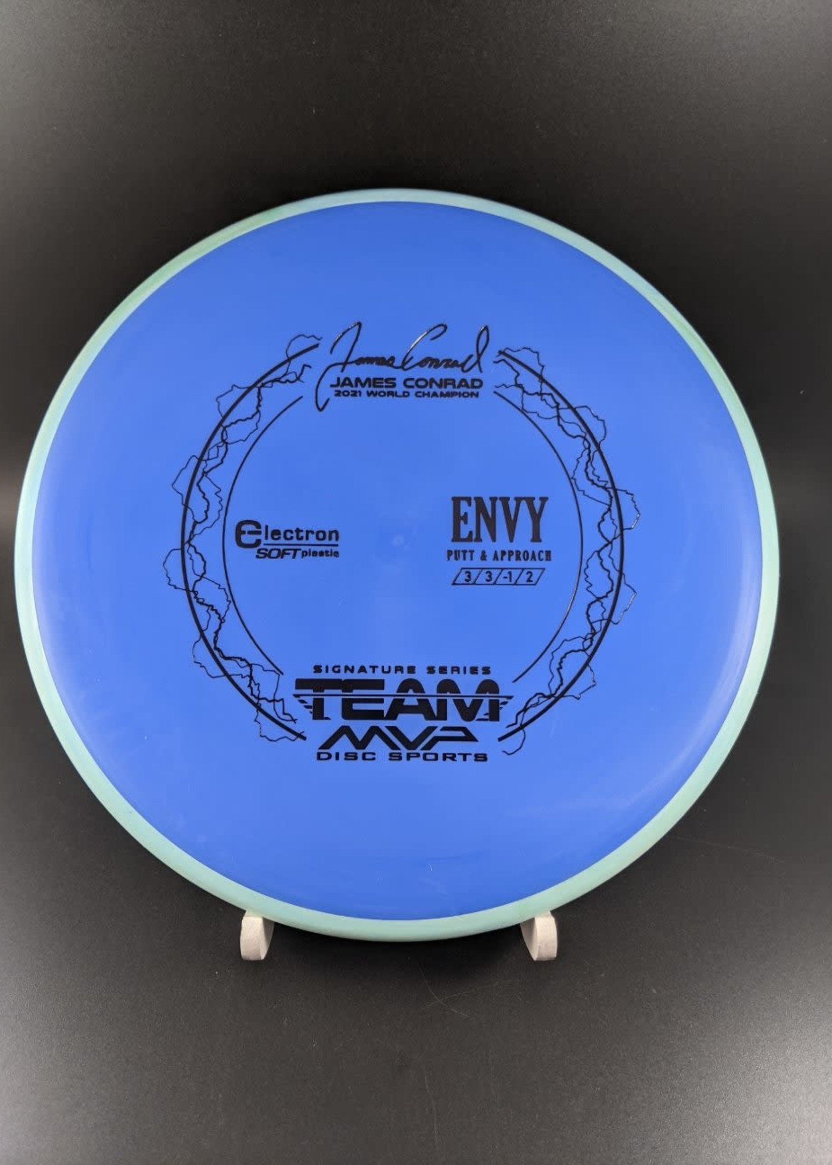 MVP Disc Sports MVP Electron Soft Envy - Team MVP James Conrad ElectronSoftEnvy/Blue/Black/167G