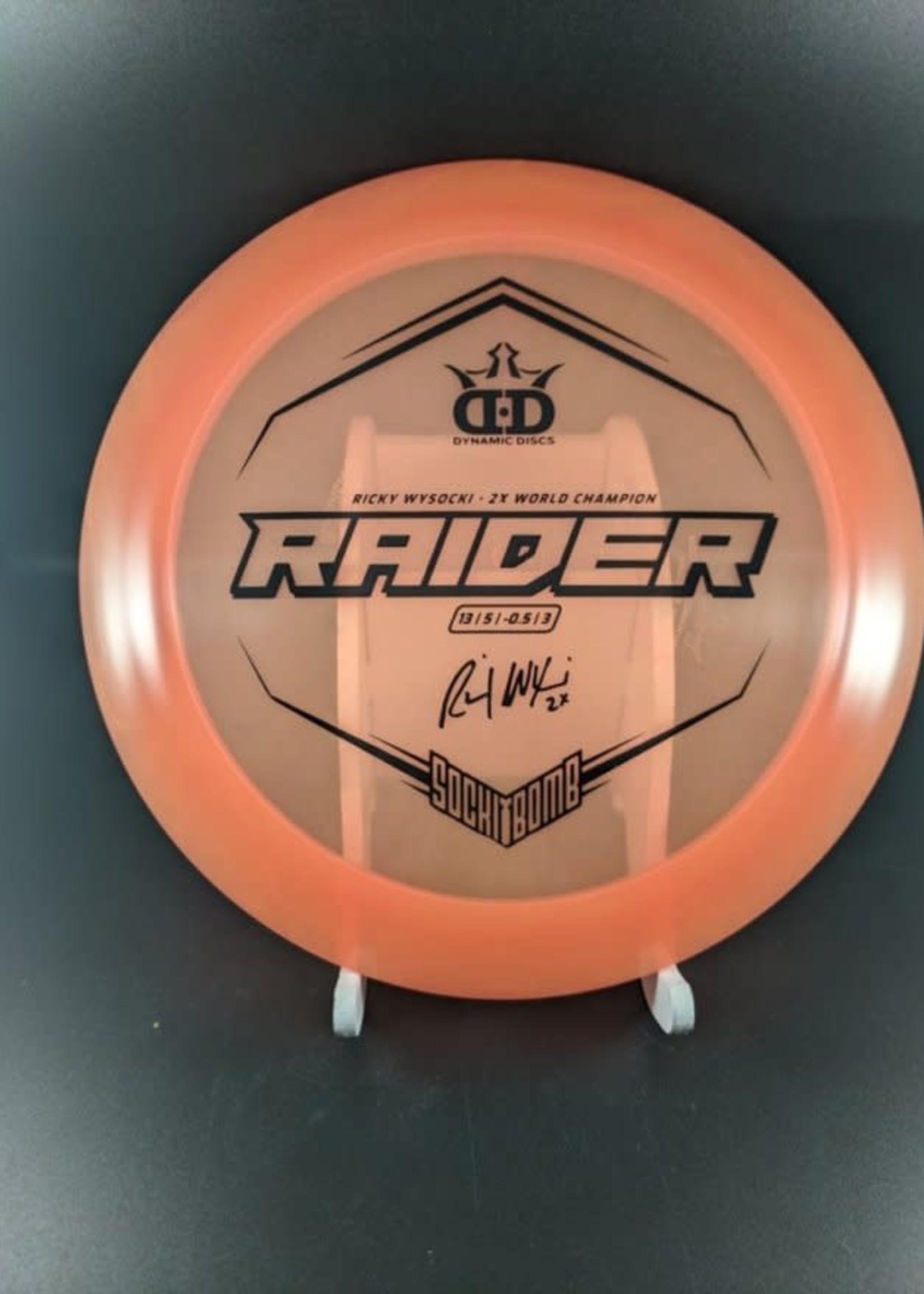 Dynamic Discs Dynamic Discs Lucid RAIDER Ricky Wysocki Sockibomb Stamp