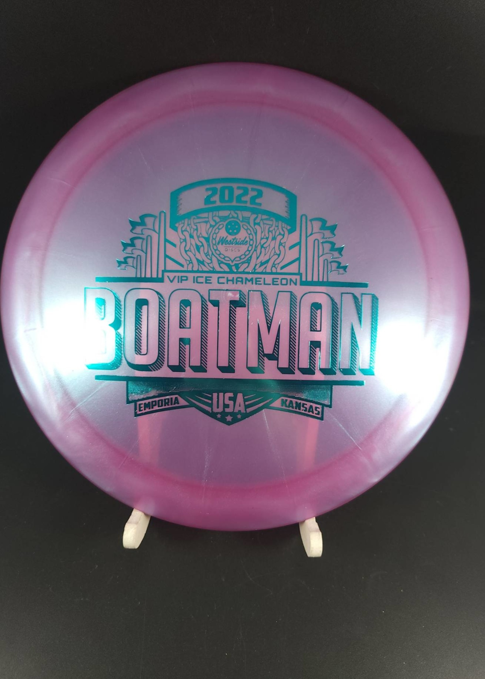 Westside Disc Westside Discs VIP-Ice Chameleon Boatman Pro Worlds Fundraiser