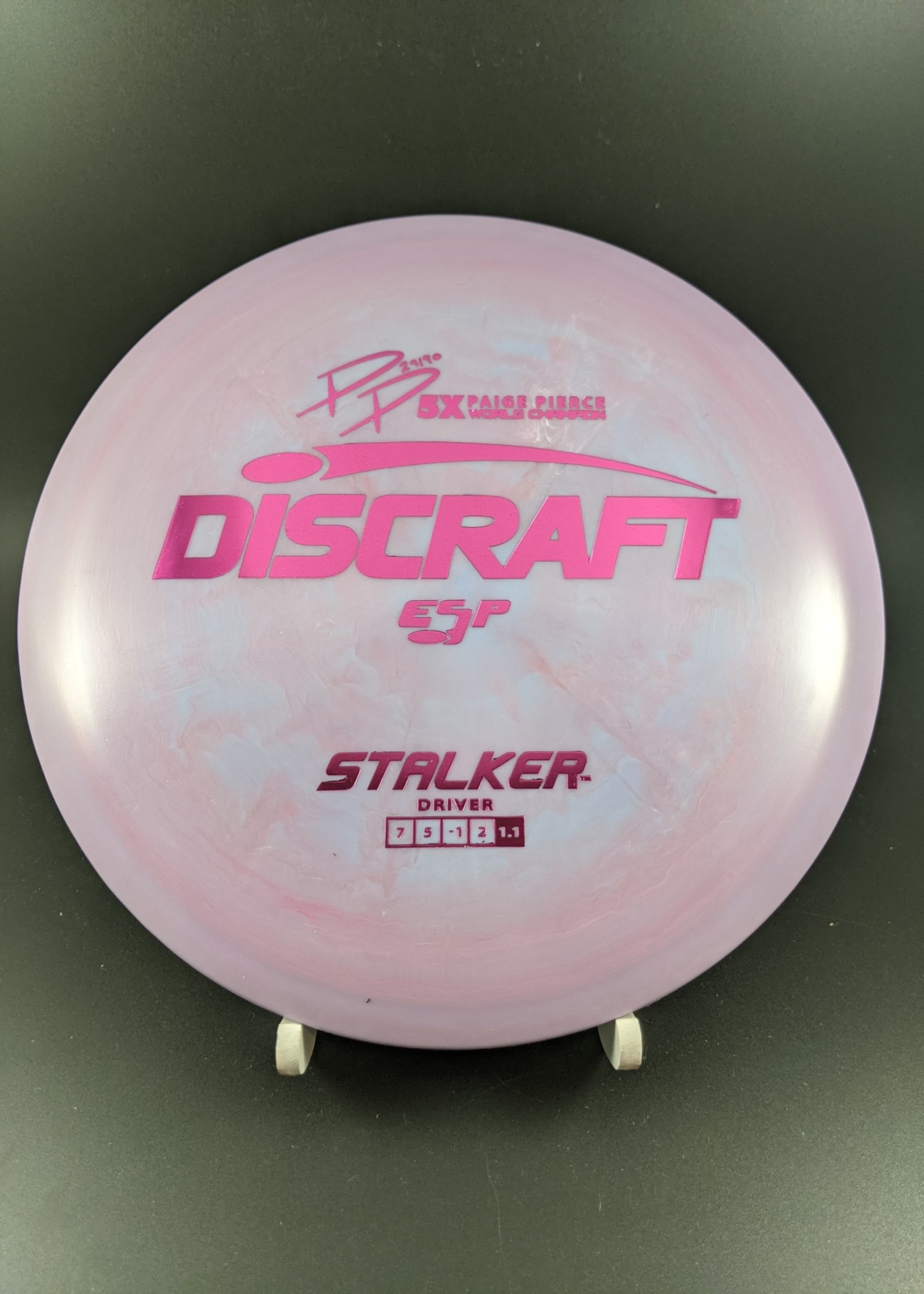 Discraft Discraft ESP Stalker (Paige Pierce) (pg. 2) ESP/LavenderBlueMarble/Magenta/175-176