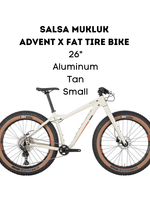 Salsa Salsa Mukluk Advent X Fat Tire Bike - 26 Aluminum Tan Small