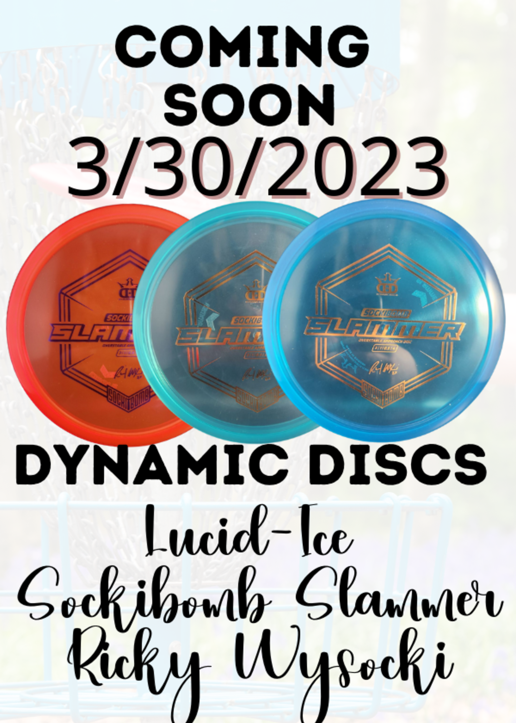 Dynamic Discs Dynamic Discs Lucid-Ice Sockibomb Slammer Ricky Wysocki