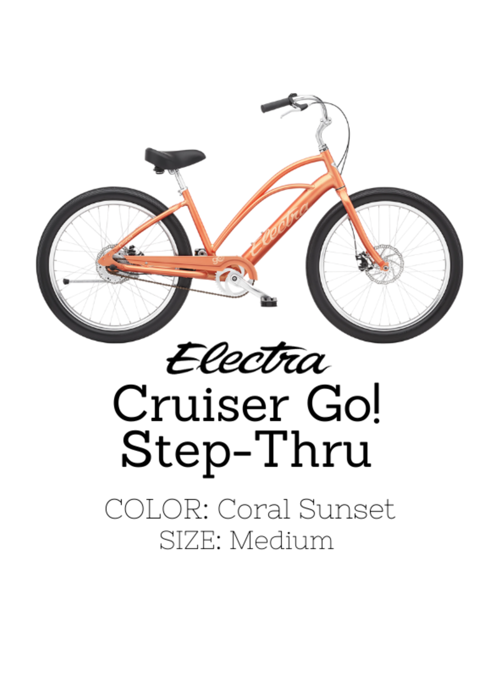 Electra Bicycle Company Cruiser Go! Step-Thru E-Bike