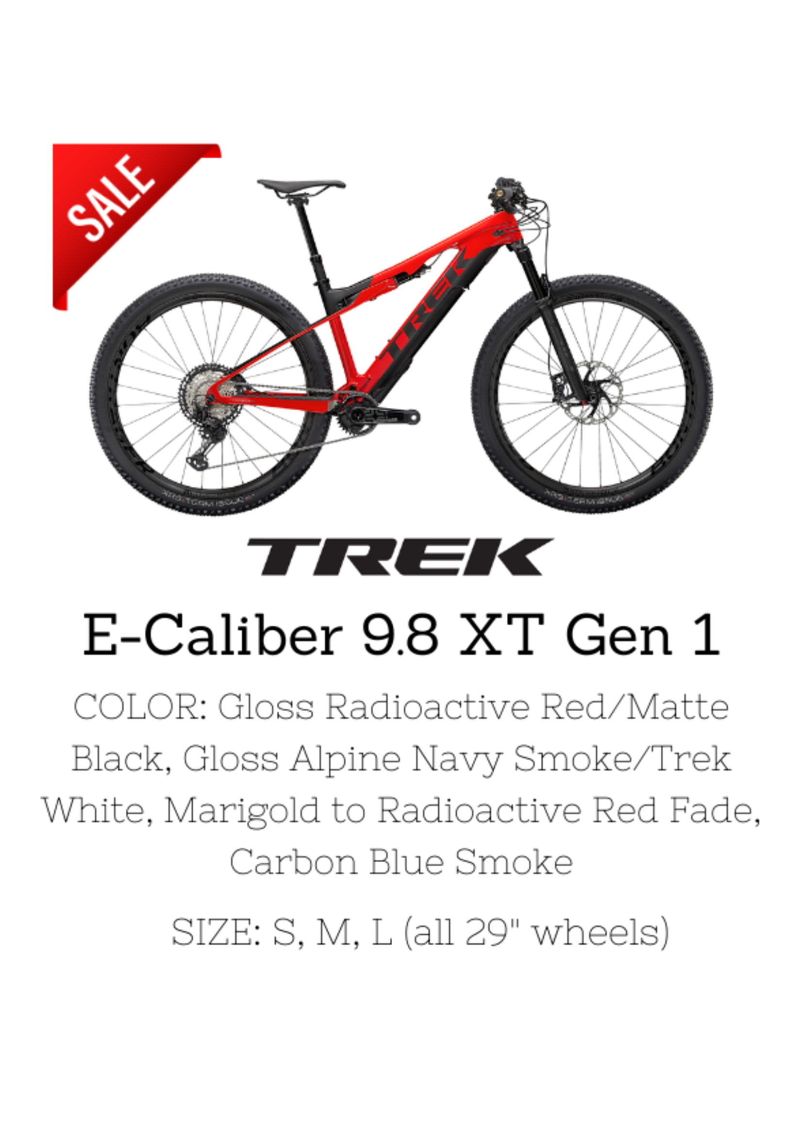 TREK Trek E-Caliber 9.8 XT Gen 1