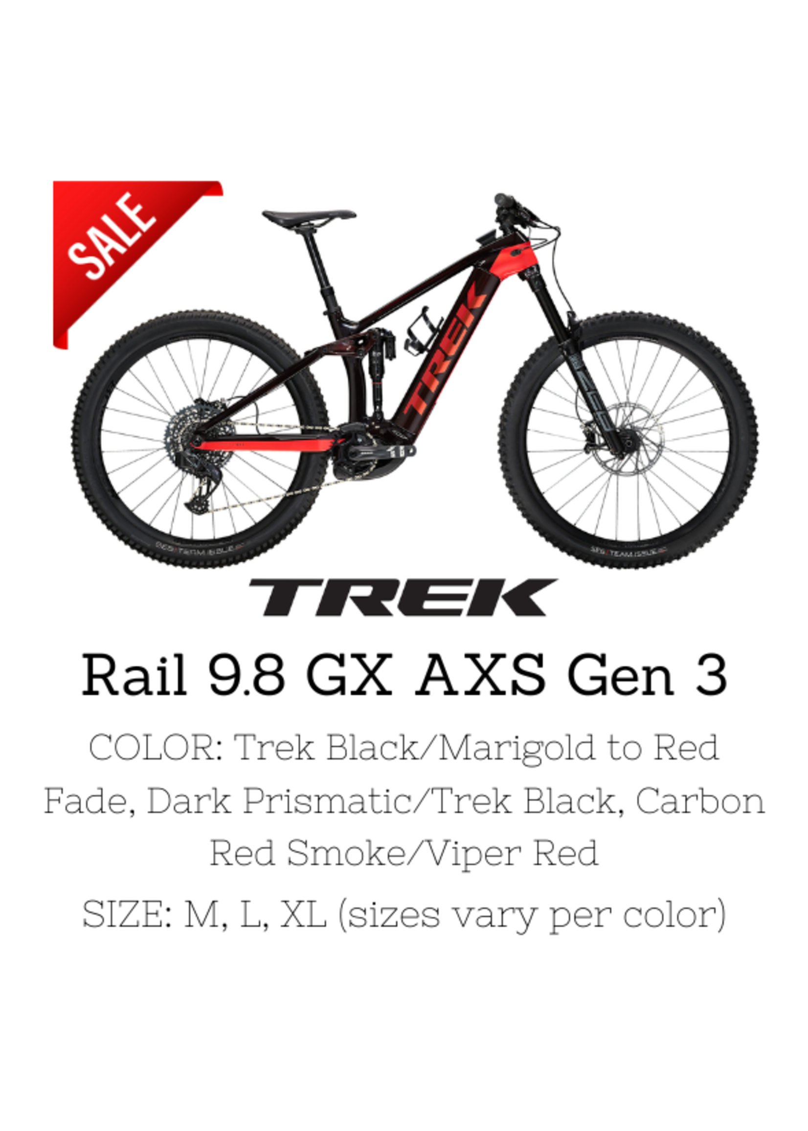 TREK Trrek Rail 9.8 GX AXS Gen 3