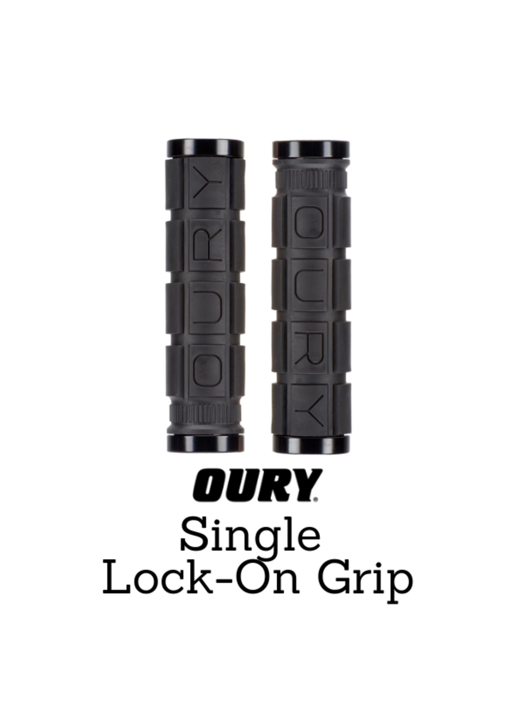 Oury Oury Single-Sided V2 Lock-On Grips - Jet Black