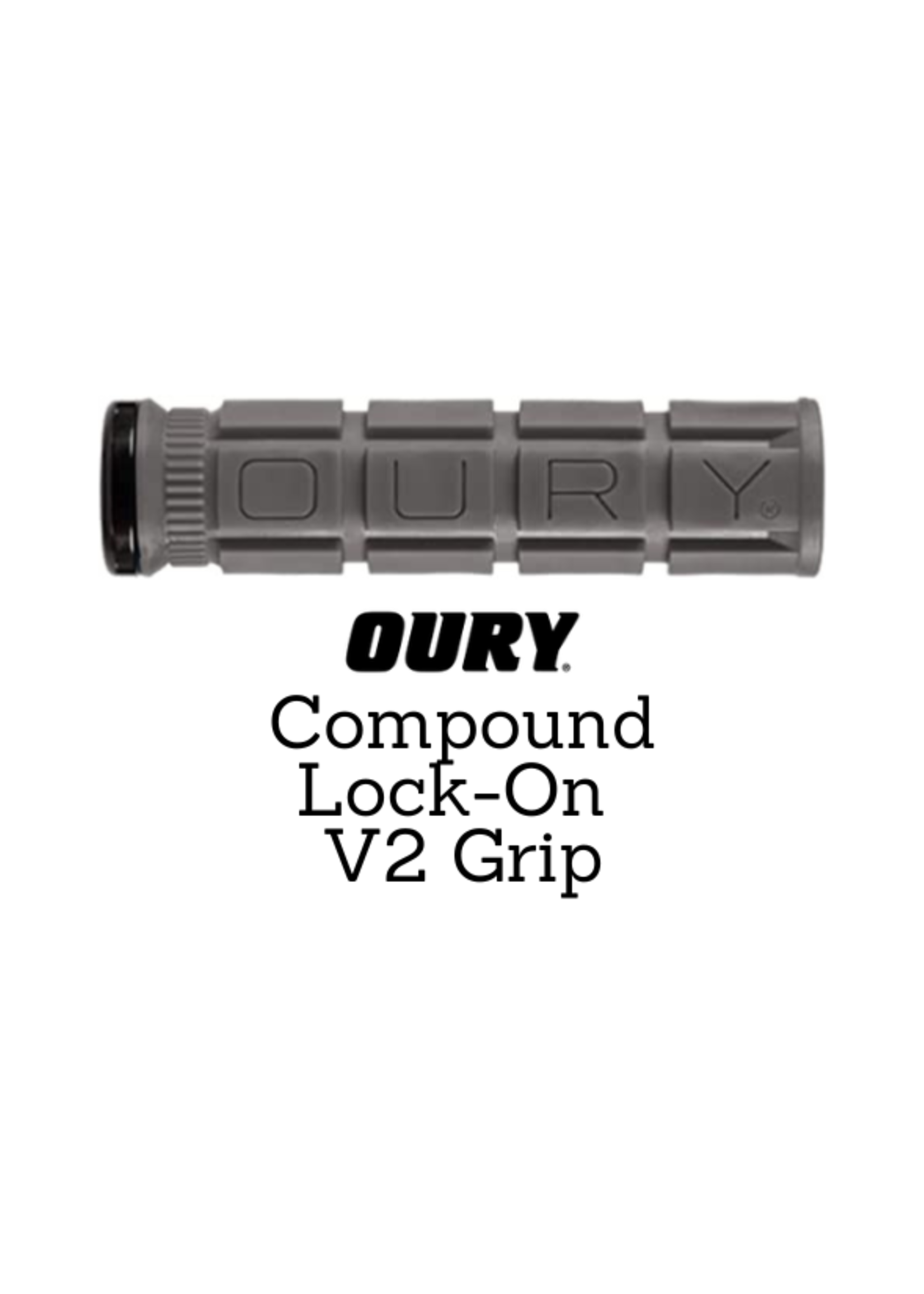 Oury Grip Oury Single Compound Lock-On V2 Grey