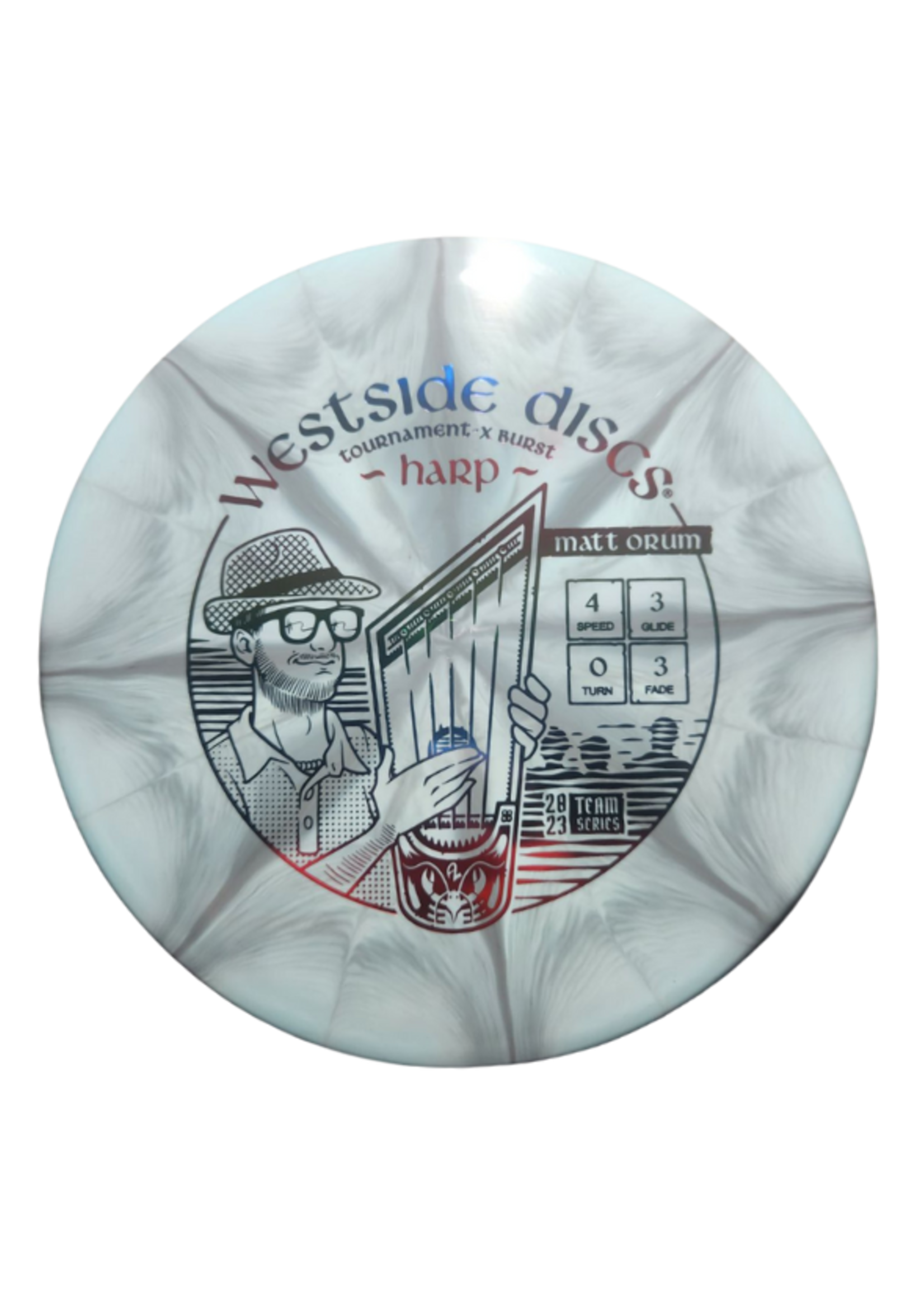Westside Discs Westside Discs Tournament-X Burst Harp Matt Orum 2023