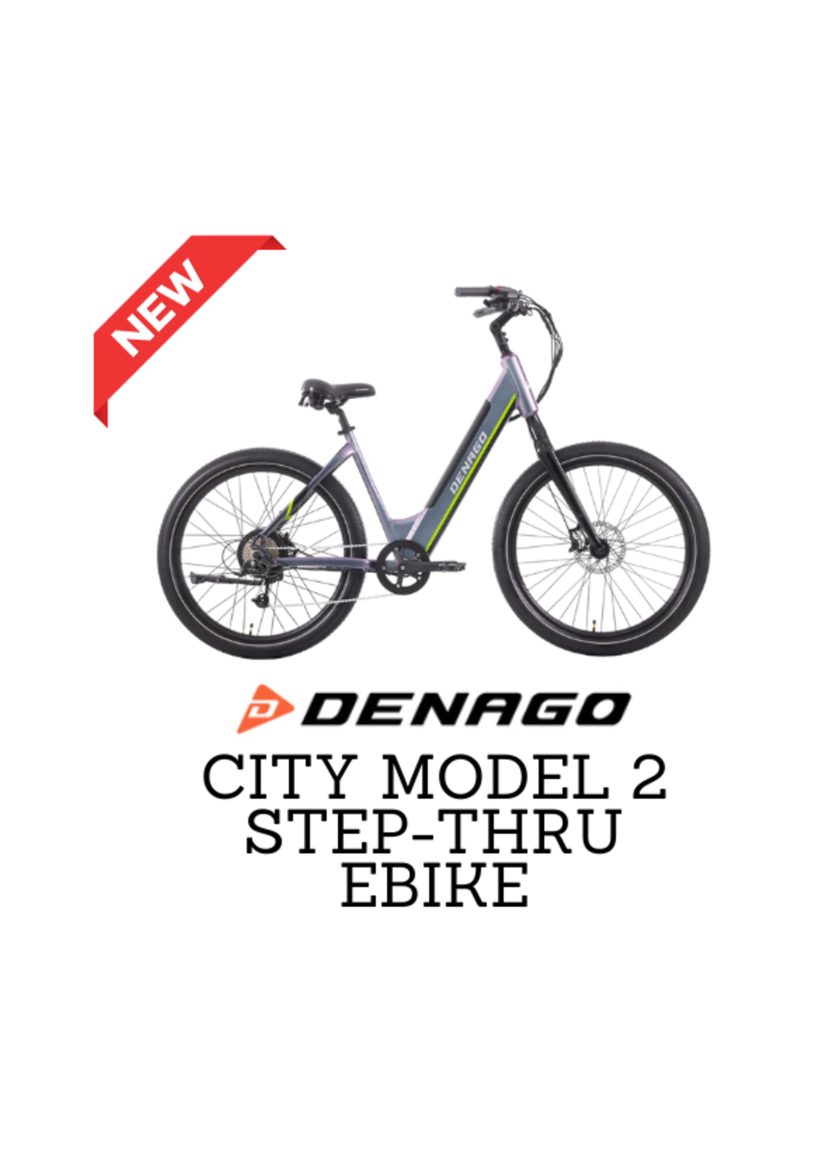 Denago DENAGO CITY MODEL 2 STEP-THRU EBIKE