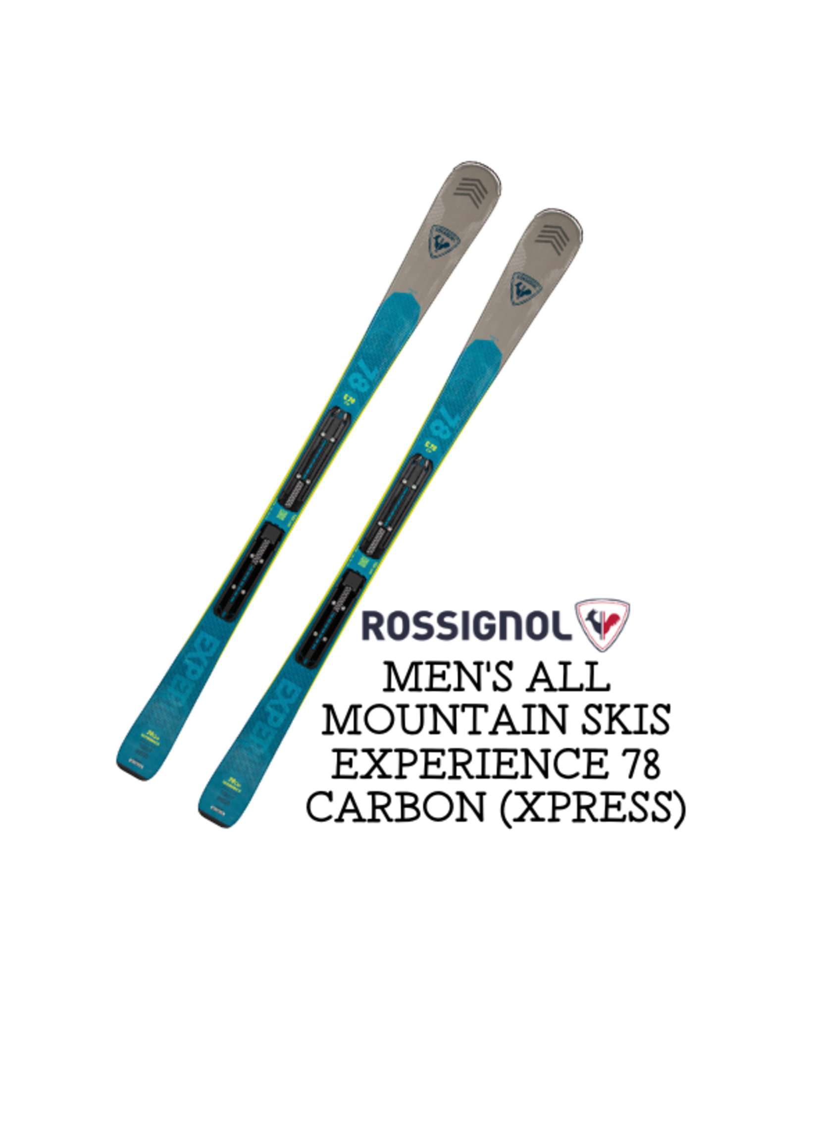 Rossignol Men's ALL MOUNTAIN Skis EXPERIENCE 78 CARBON (XPRESS)