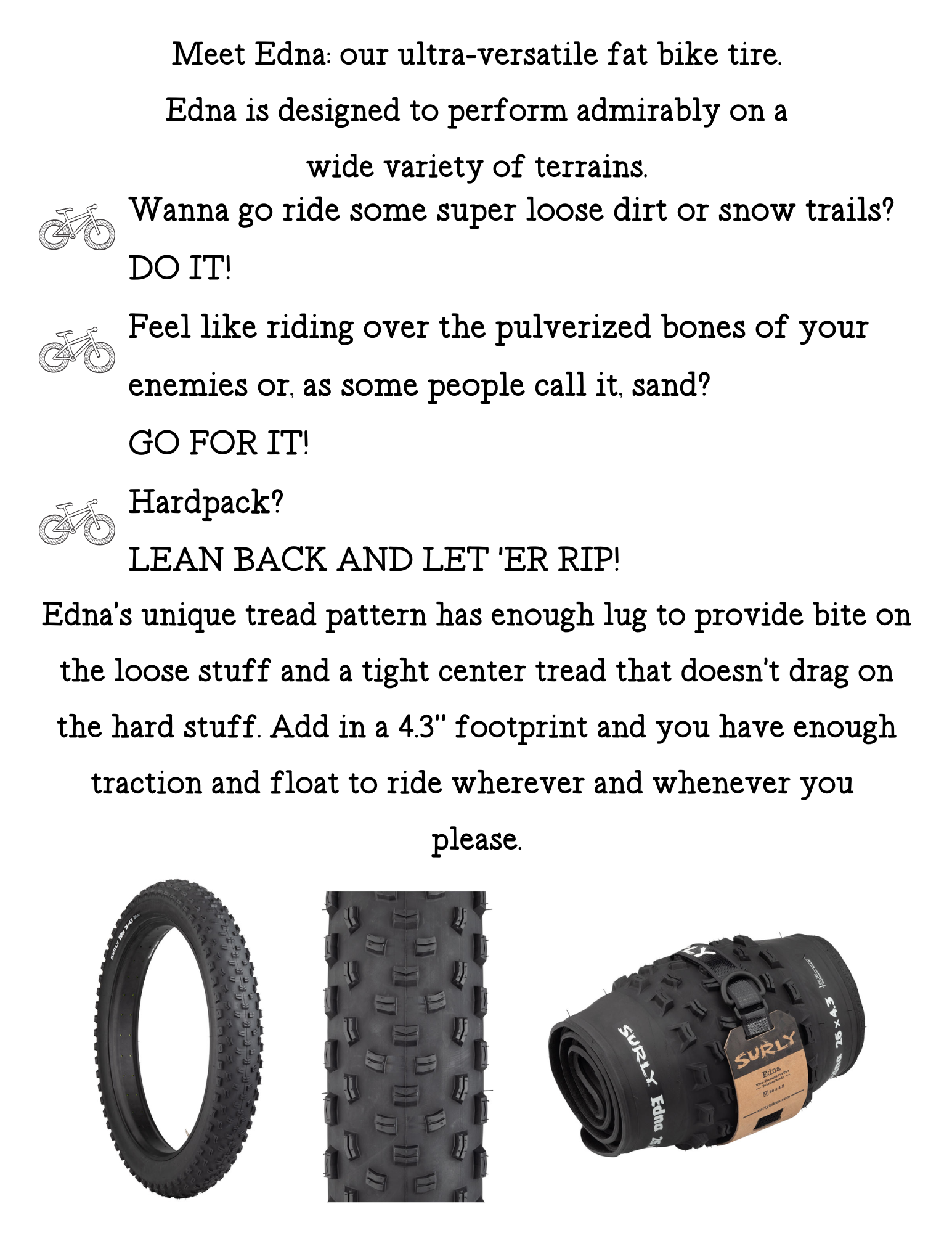 Surly edna 26 x 4.3 hotsell