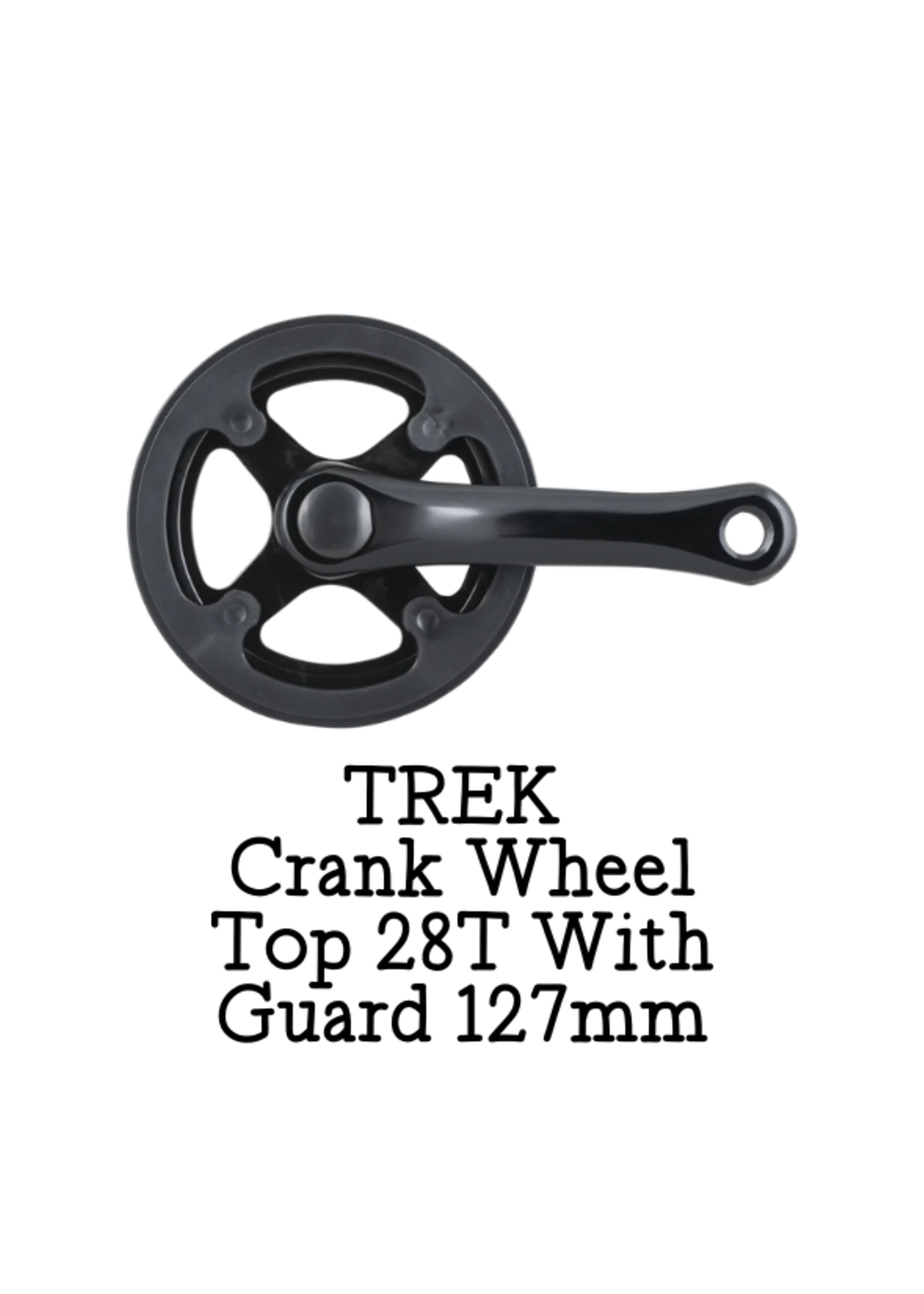 TREK Crank Trek Wheel Top 28T With Guard 127Mm Black
