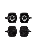 Look LOOK GEO TREKKING GRIP Pedals - Single Side Clipless with Platform, Chromoly, 9/16", Black