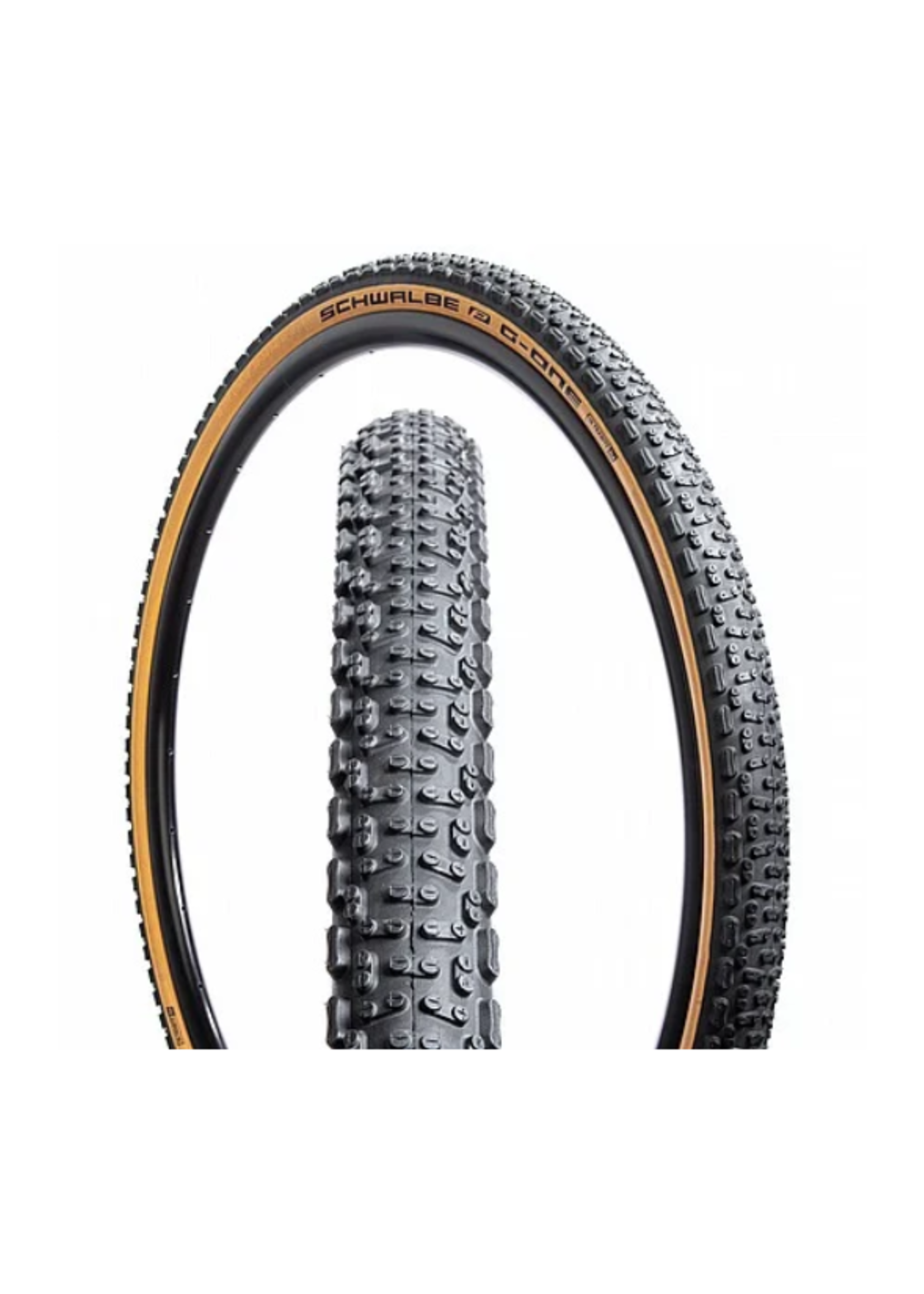 Schwalbe Schwalbe G-One Ultrabite Tire - 700 x 38, Tubeless, Folding, Black/Tan, Performance Line, Addix, RaceGuard