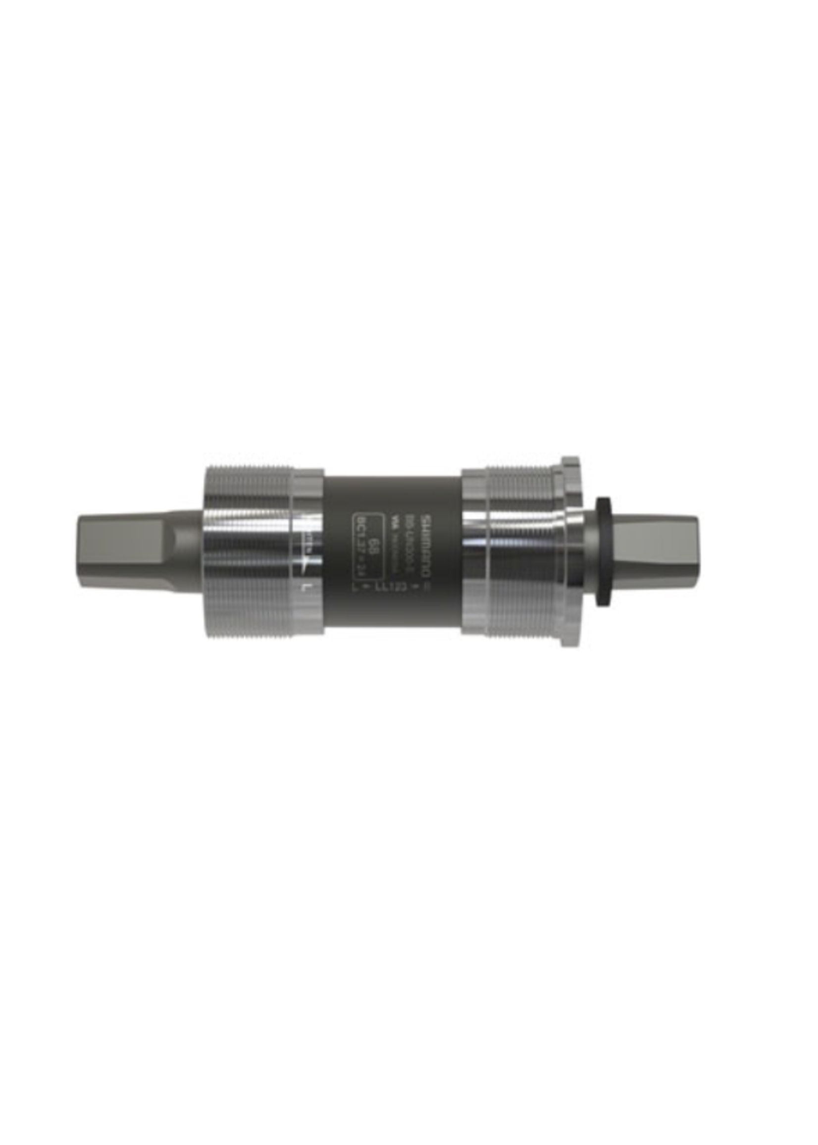 Shimano Shimano BB-UN300-E Bottom Bracket - English, 68 x 122.5mm Spindle, Square Taper JIS, For E-Type Front Derailleur