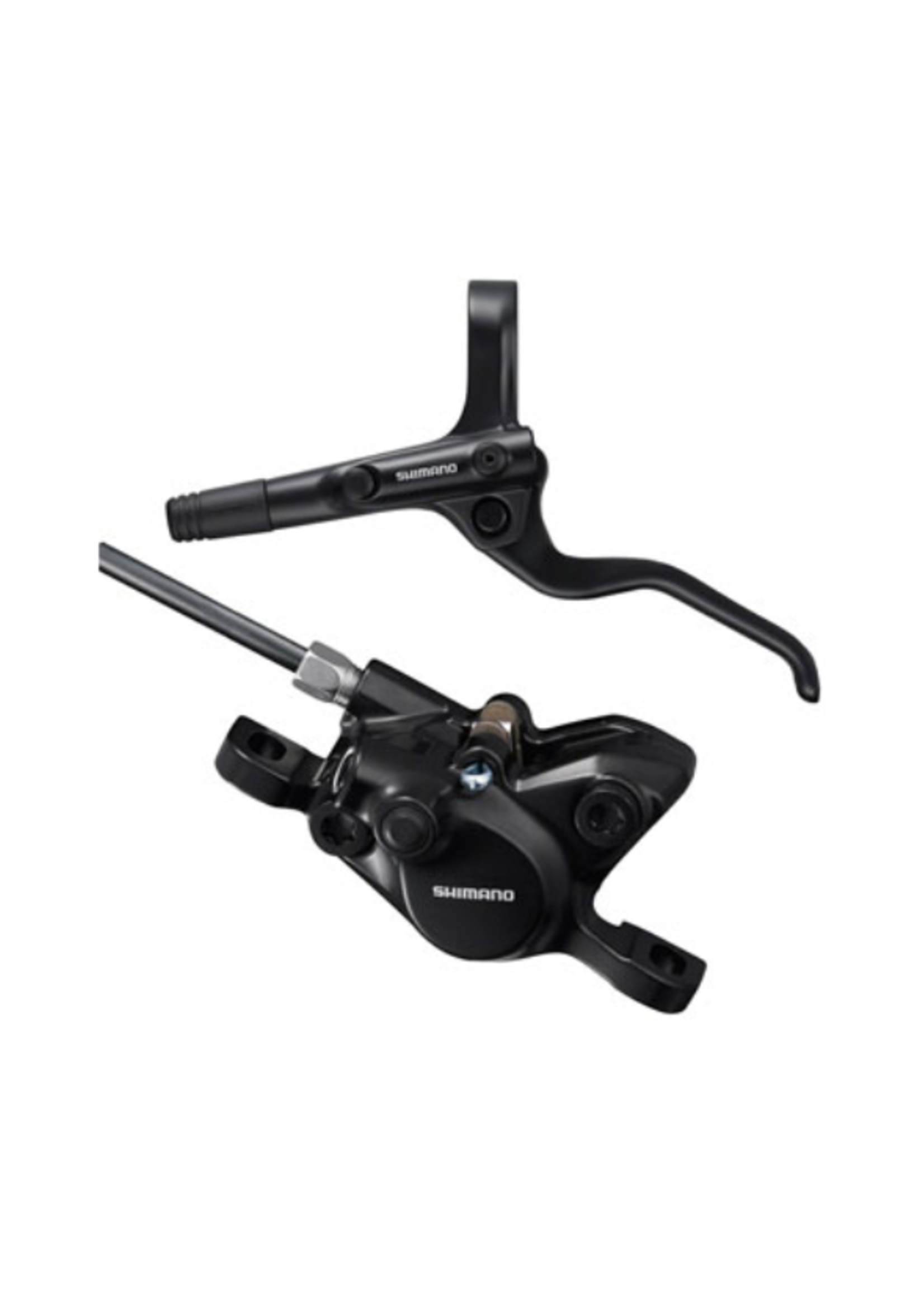 Shimano DISC BRAKE ASSEMBLED SET  BL-MT201(L)  BR-MT200(F)  BLACK  W/O ADAPTER  RESIN PAD (W/O FIN)  SM-BH59-SS BLACK 1000 MM  BLACK
