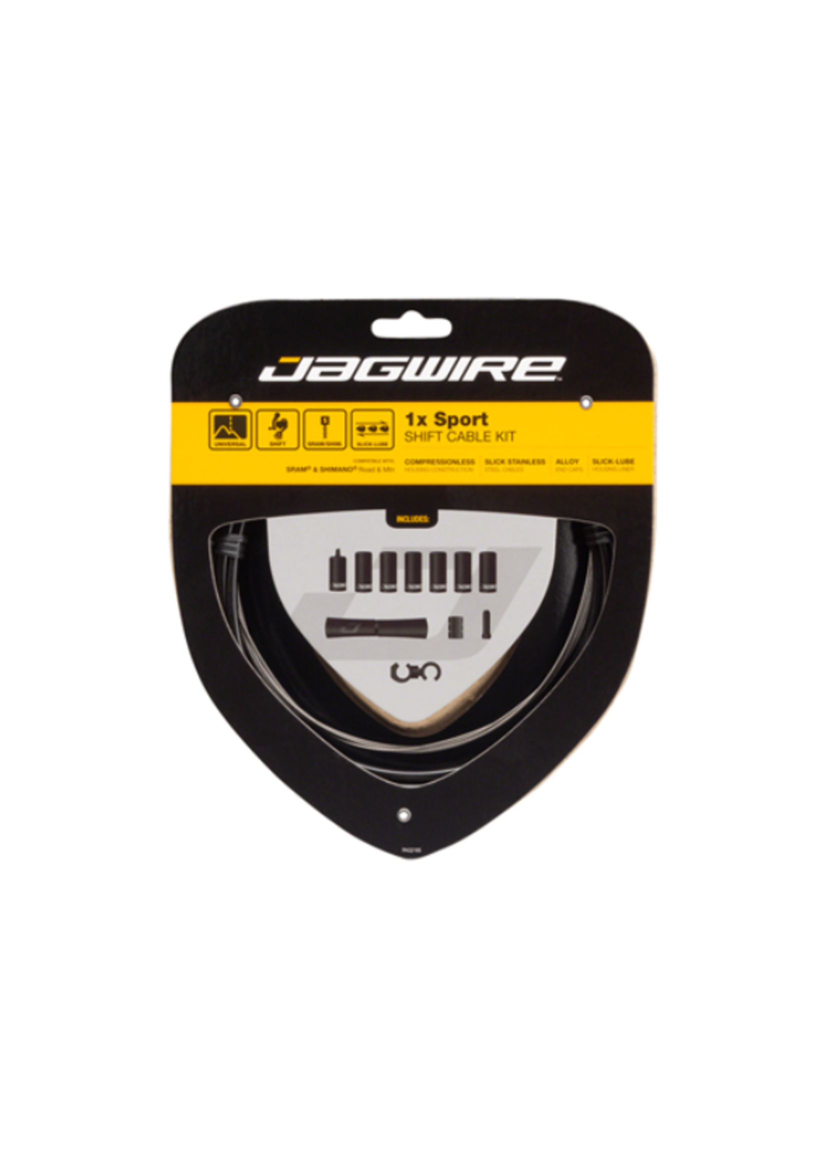 Jagwire Jagwire 1x Sport Shift Cable Kit SRAM/Shimano, Black
