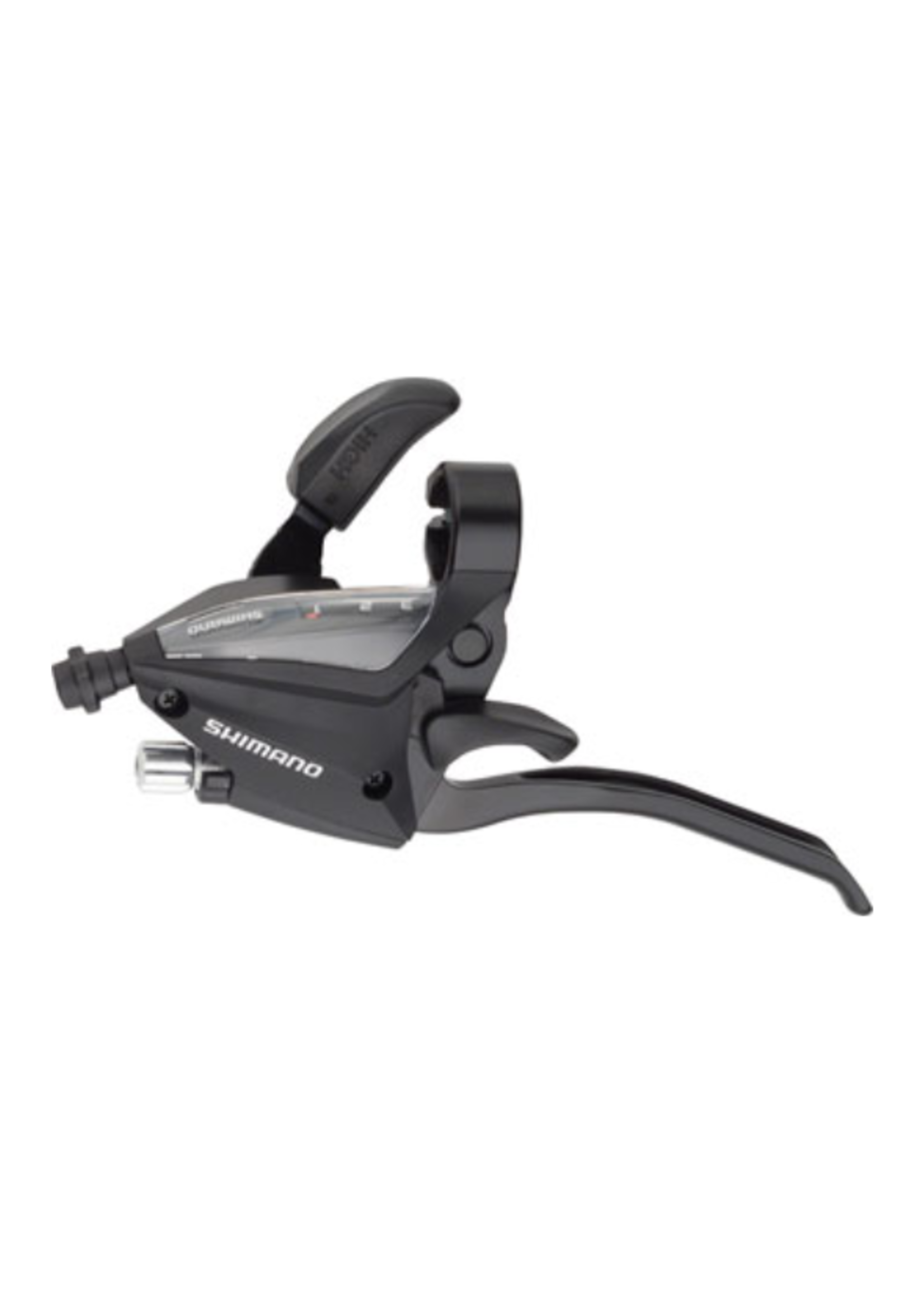 Shimano SHIFT/BRAKE LEVER  ST-EF500-L  LEFT 3-SPEED EZ-FIRE PLUS  4F-ALLOY  FOR V-BRAKE  (NEED POWER MODULATOR)  BLACK