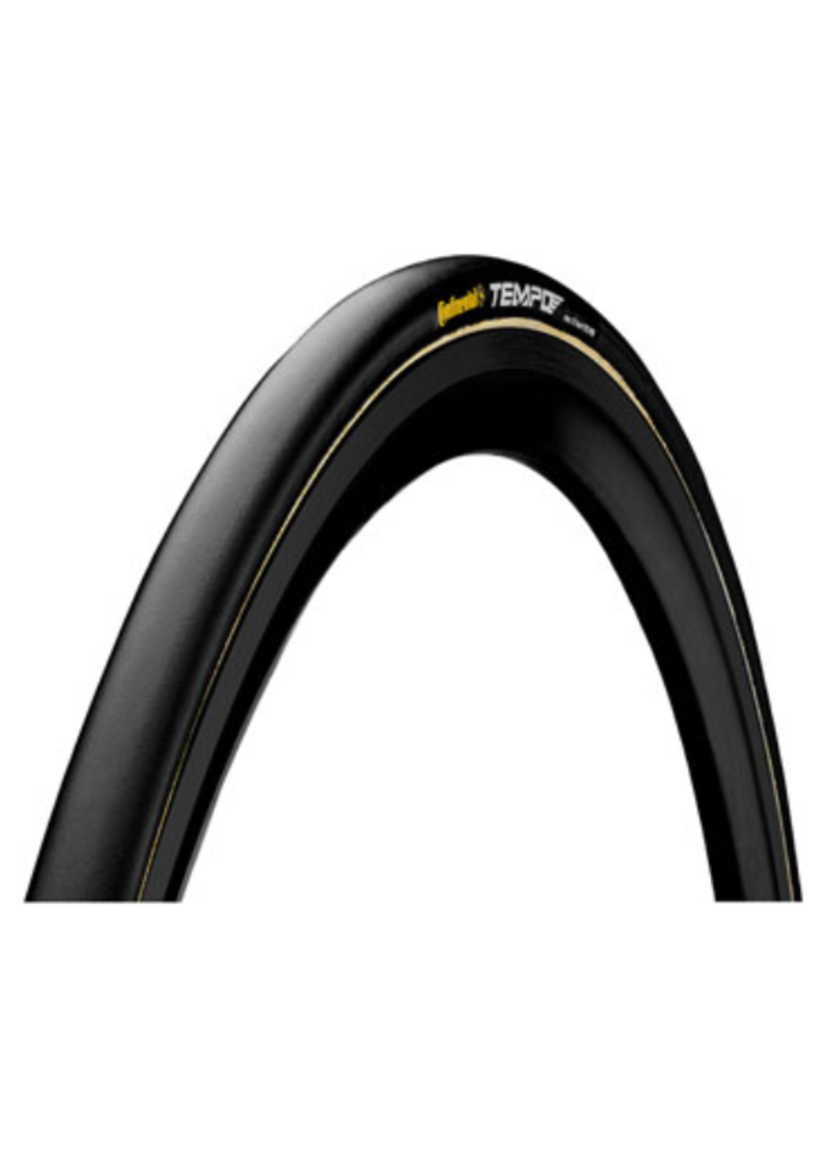 Continental Continental Tempo II Tire - 700b x 22 / 28" x 22, Tubular, Folding, Black, BlackChili