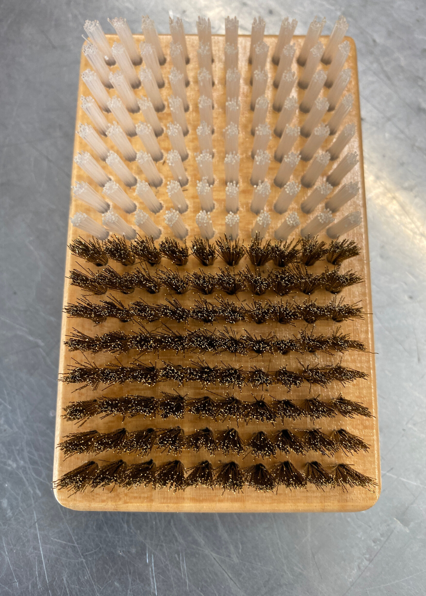 Brass Nylon Brush 2.8 inches by 4.6 inches