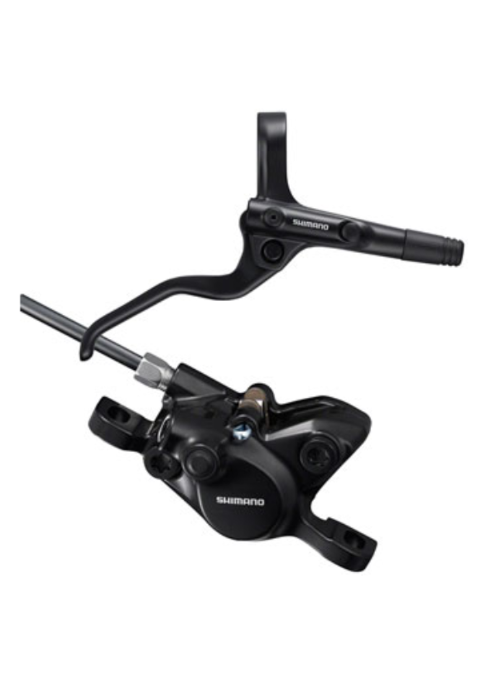 Shimano DISC BRAKE ASSEMBLED SET  BL-MT201(R)  BR-MT200(R)  BLACK  W/O ADAPTER  RESIN PAD (W/O FIN)  SM-BH59-SS BLACK 1700 MM  BLACK