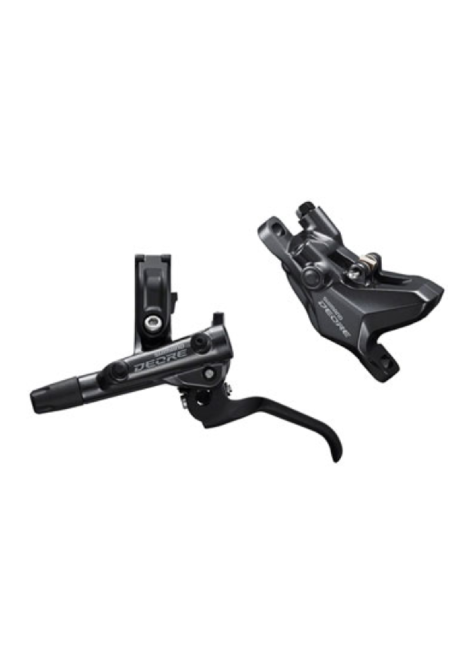 Shimano Shimano Deore BL-M6100/BR-M6100 Disc Brake and Lever - Front Hydraulic Resin Pads Gray