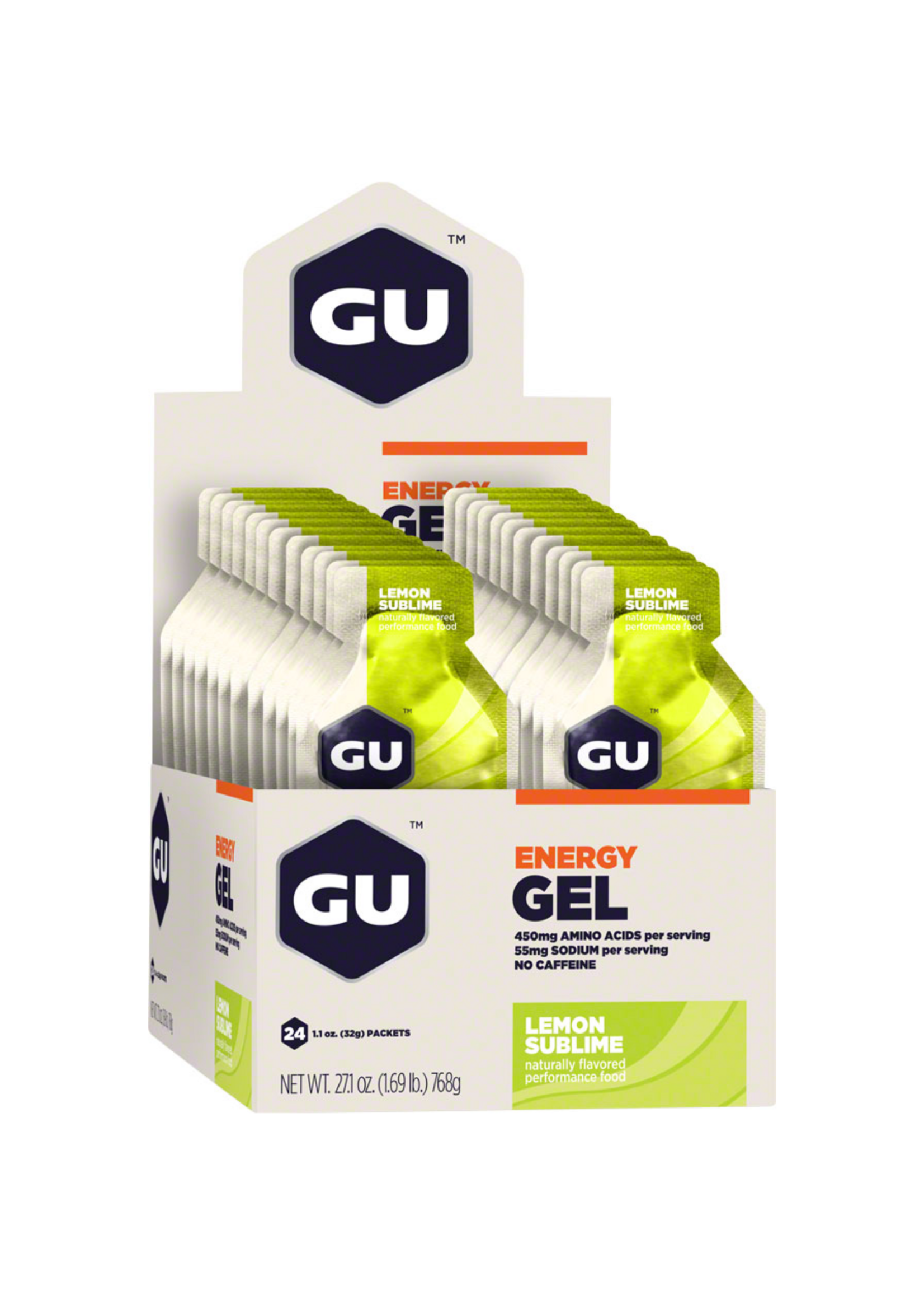 GU GU Energy Gel: Lemon Sublime~ 24-Pack