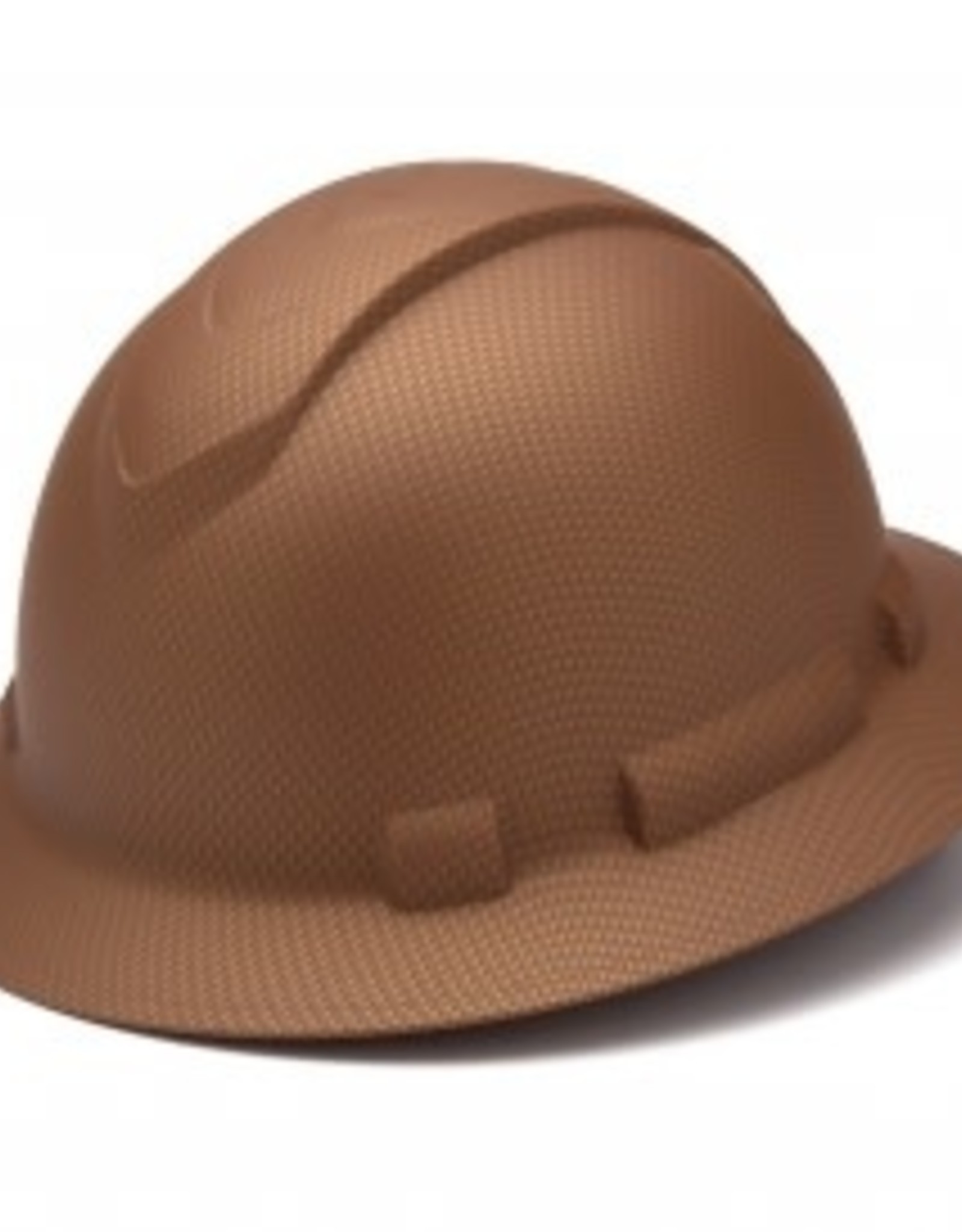 Pyramex Ridgeline Full Brim Hard Hat - 4 Point Ratchet Matte Copper Graphite Pattern