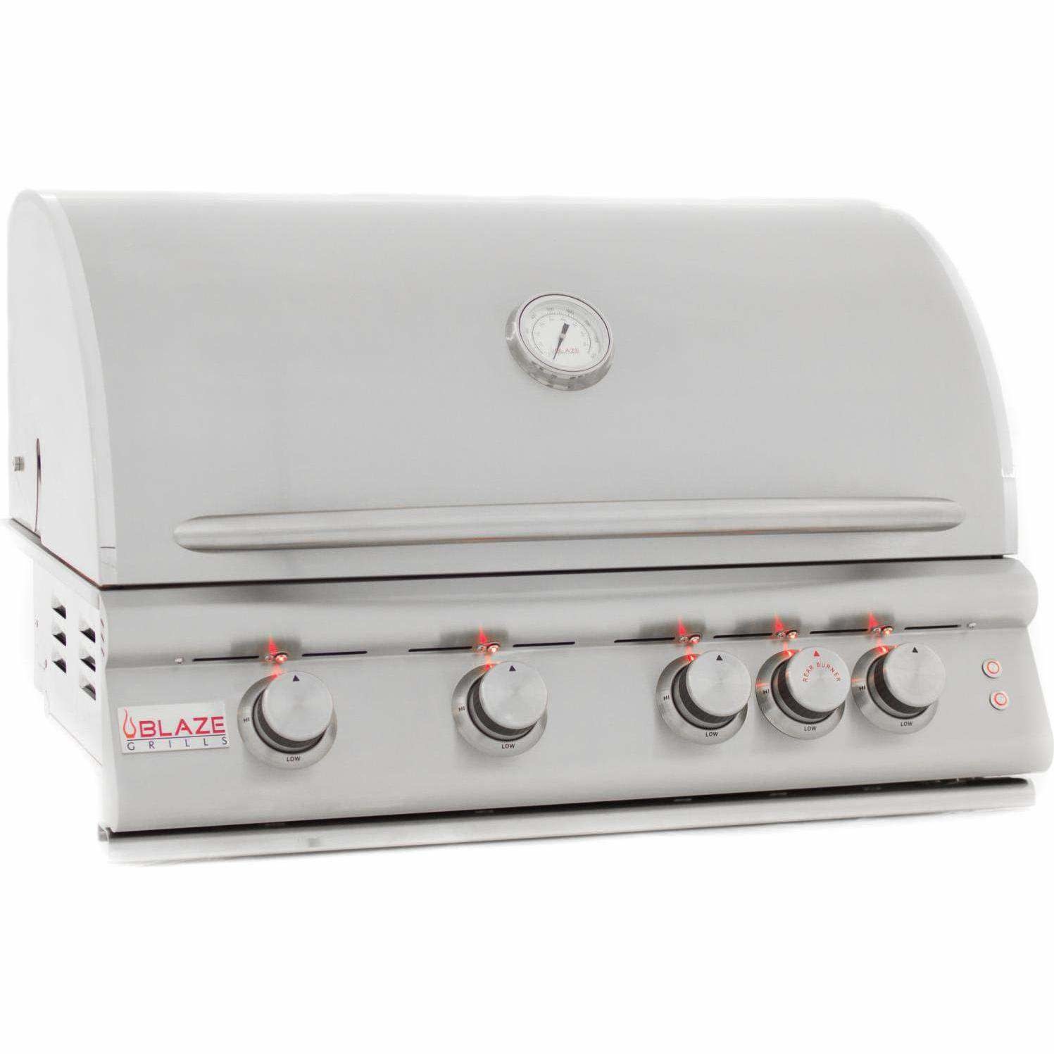 Blaze LTE 32Inch 4Burner Natural Gas Grill With Rear Infrared Burner