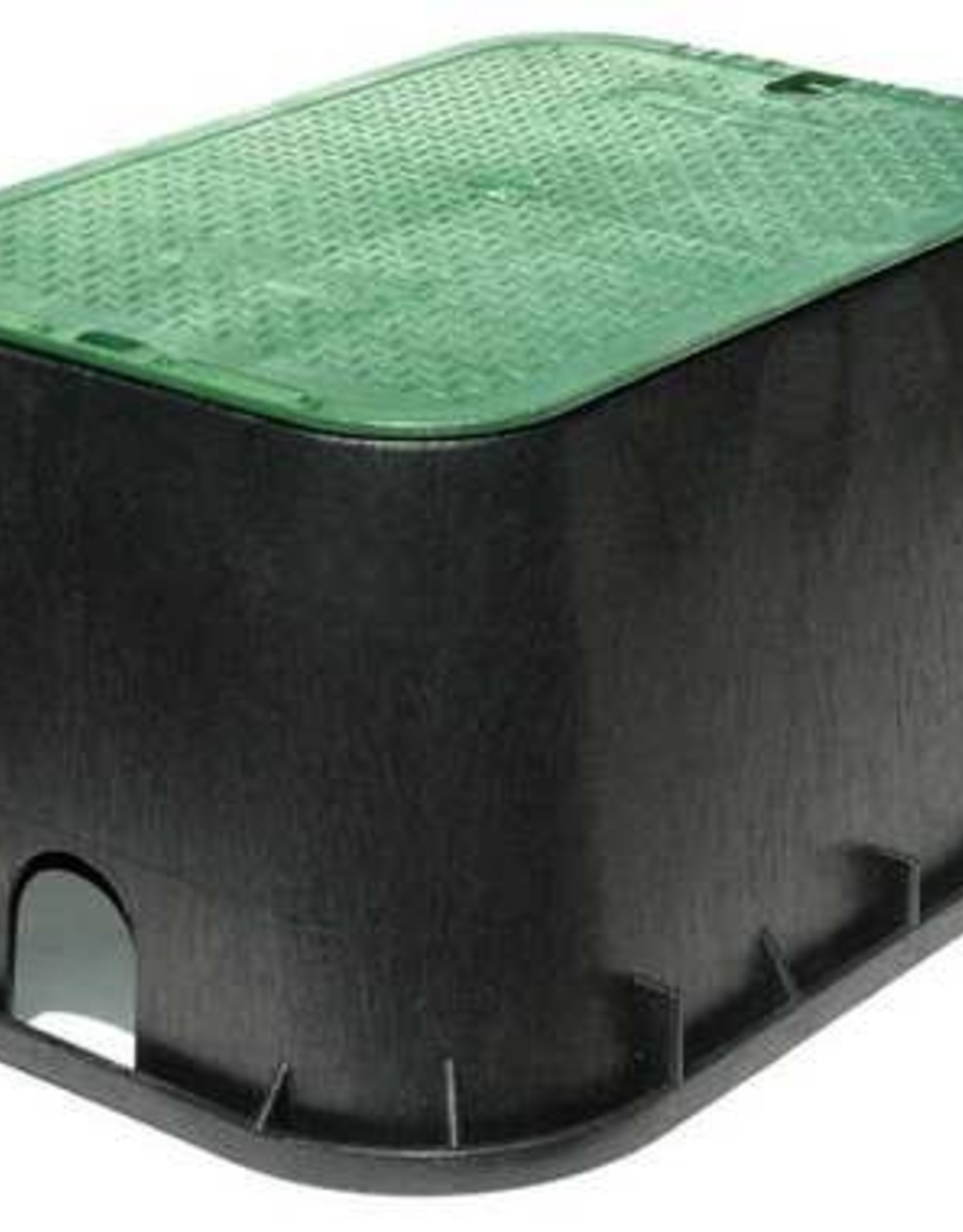 NDS Drainage NDS Jumbo Valve Box with Overlapping Cover, Black/Green, 12" x 20" 117BC