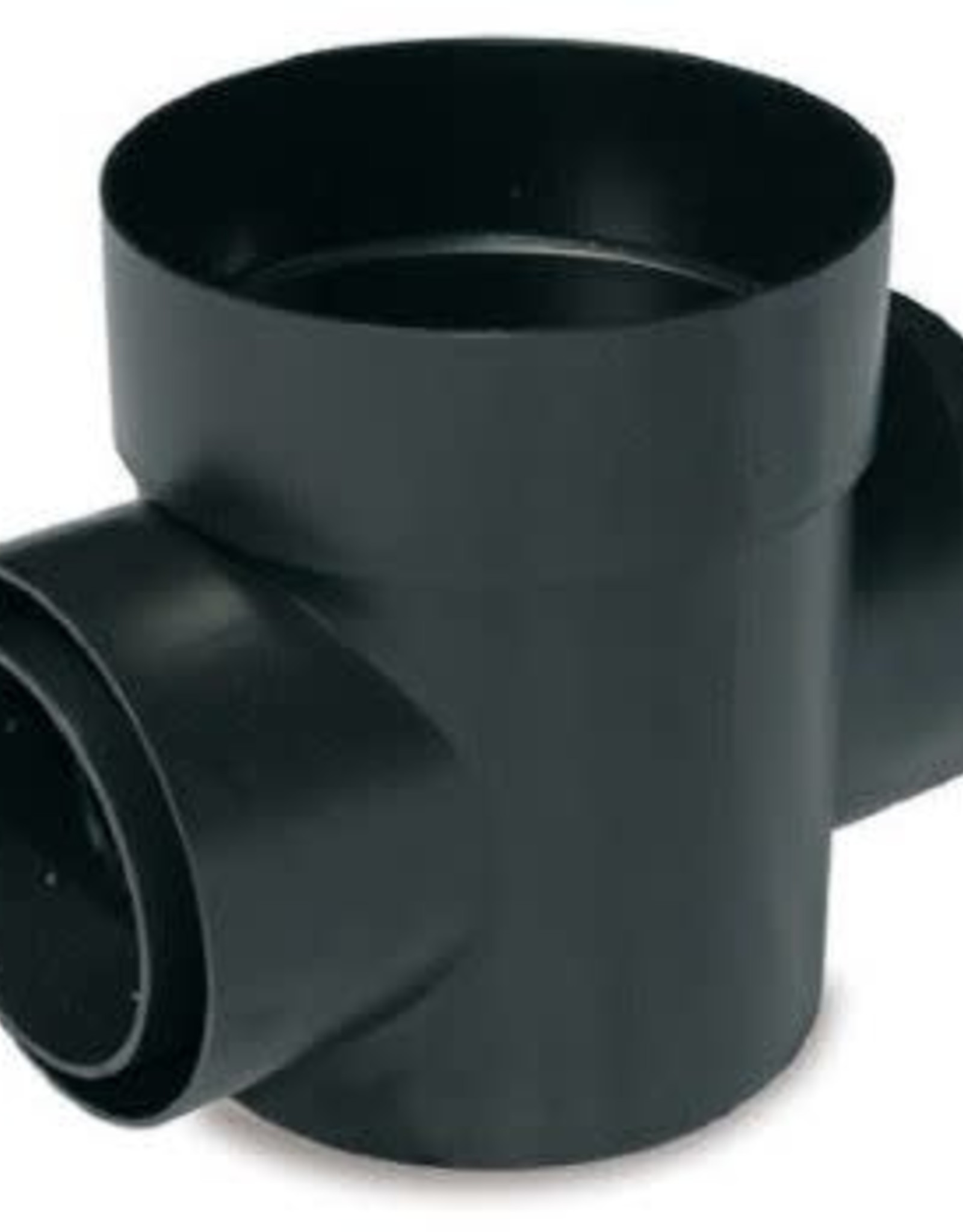 NDS Drainage NDS Spee-D Drain Basin Round Black Plastic 2-Outlet 6 in.