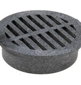 NDS Drainage NDS 40 Plastic Round Foam Polyolefin Grate, Black