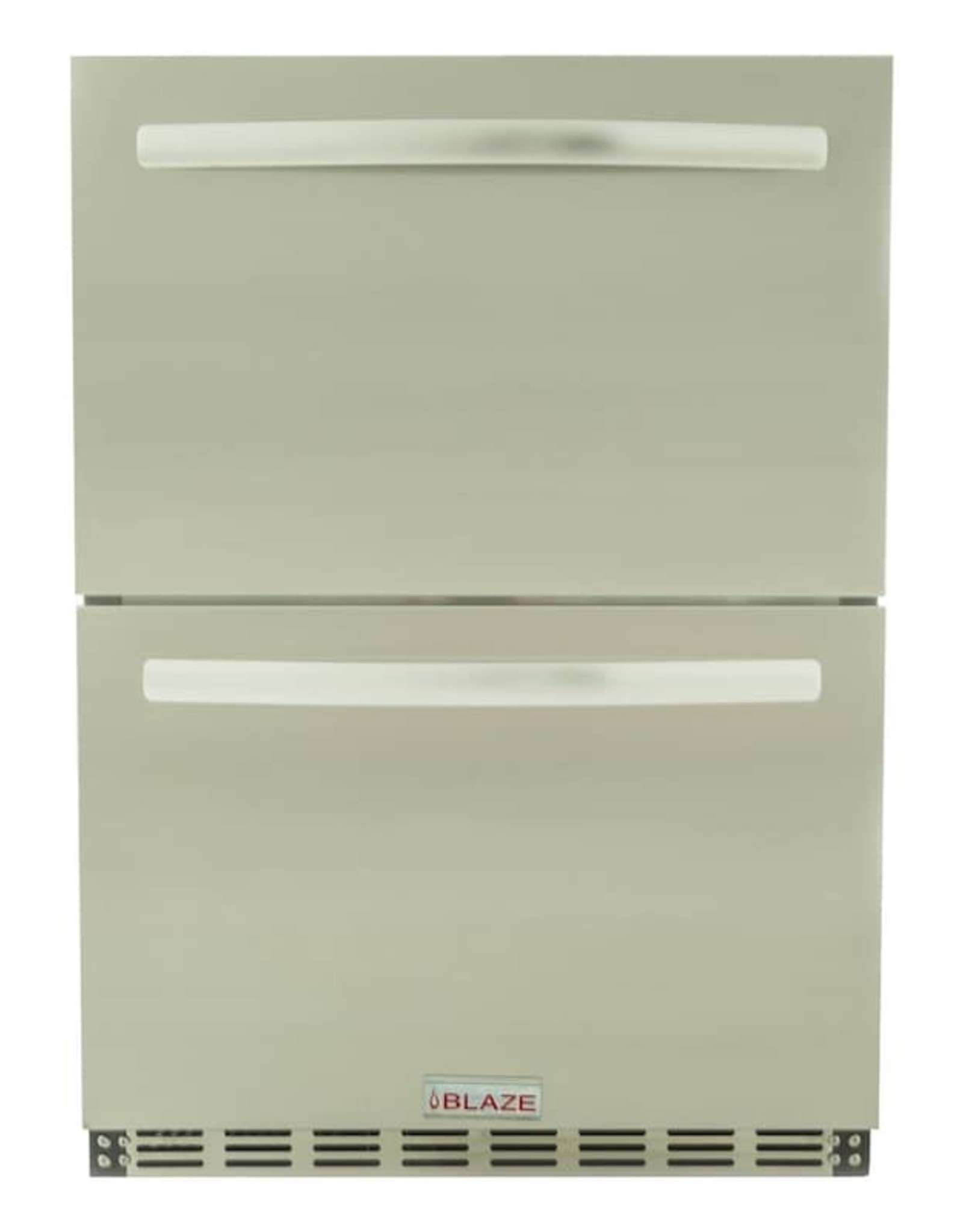 Blaze Outdoor Products Blaze 23.5-Inch 5.1 Cu. Ft. Outdoor Rated Stainless Steel Double Drawer Refrigerator - BLZ-SSRF-DBDR5.1