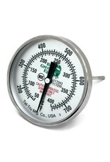 Big Green Egg Big Green Egg Tel-Tru Temperature Gauge LARGE DIAL 3"/8cm (750°F / 400°C) (fits all except Mini) - 117250
